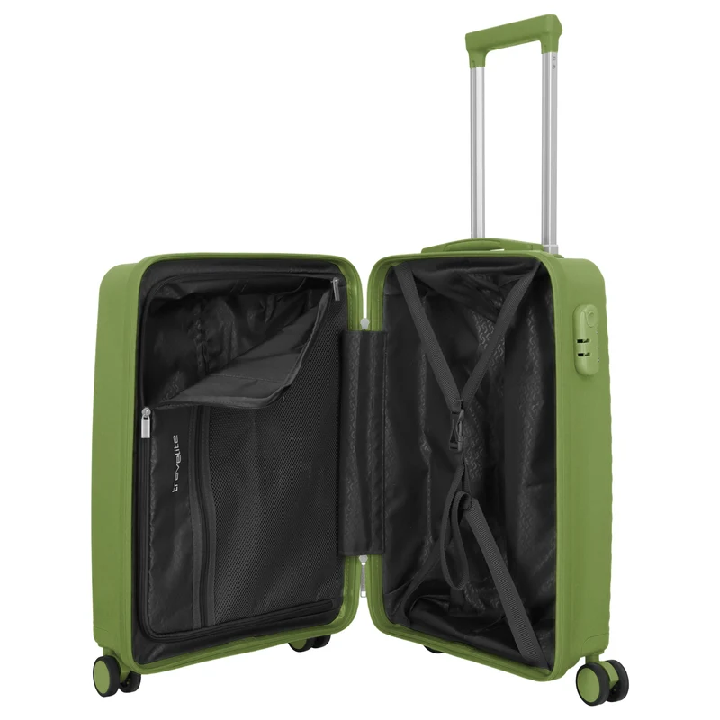Travelite Pacific - 4-Rollen-Kabinentrolley 55 cm (olive)