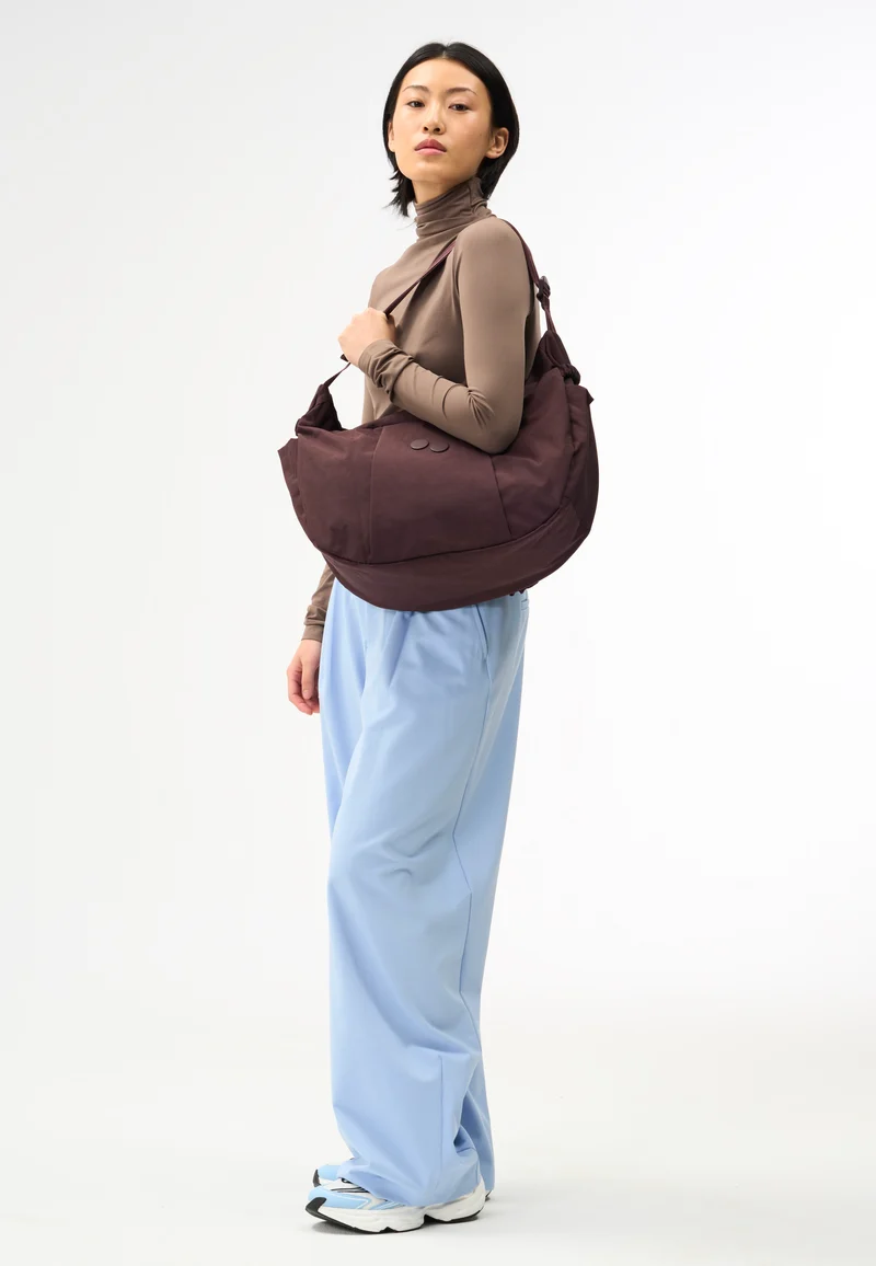 Krumm Large Crinkle Mahagoni - Hobo Bag