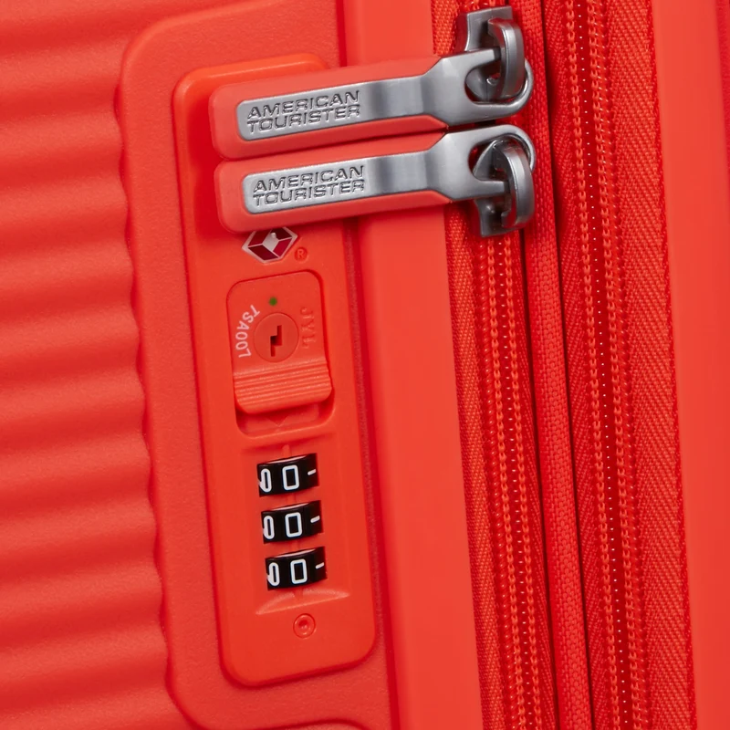 American Tourister Soundbox - 4-Rollen-Trolley 67 cm (neon orange)