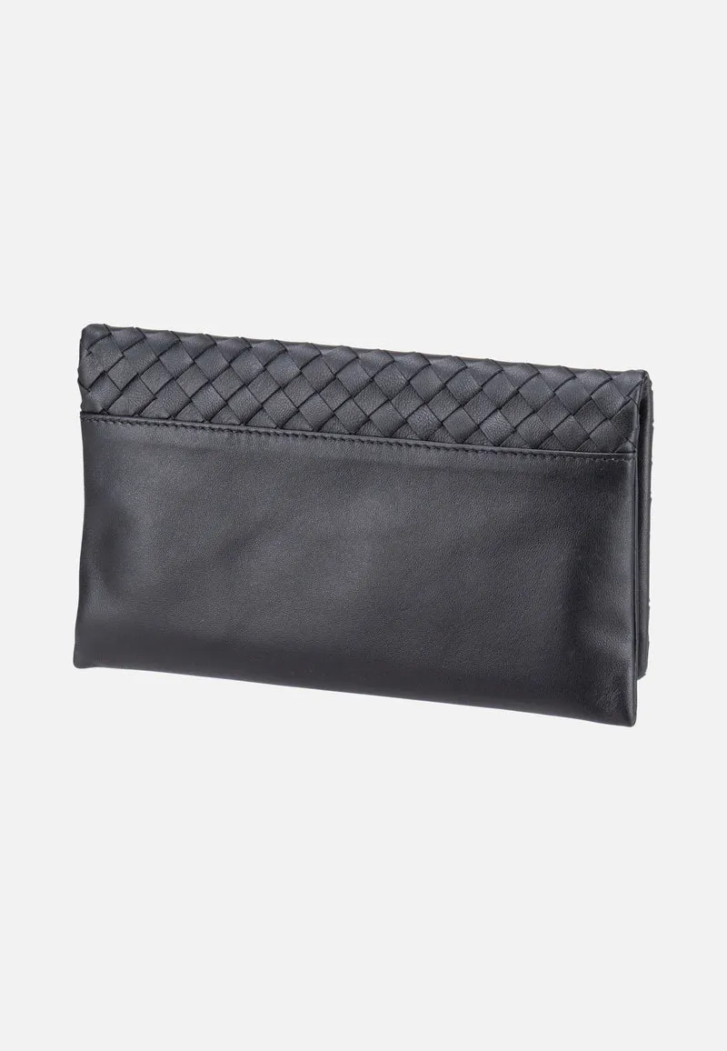 Clutch Piuma Weaving Black/Nickel - Clutch