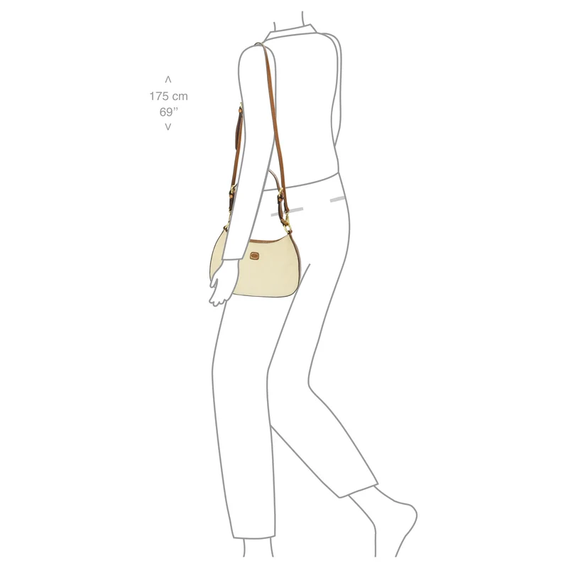 Brics Volterra Trama - Schultertasche 29 cm (cappuccino)