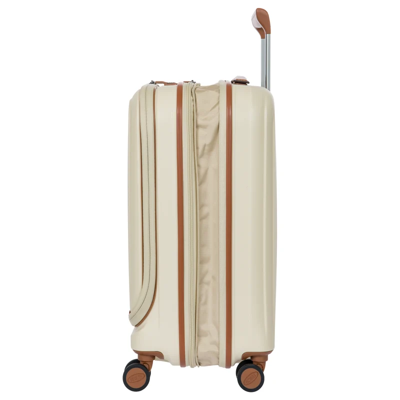Brics Taormina - 4-Rollen-Kabinentrolley mit Vortasche 55 cm erw. USB (cream)