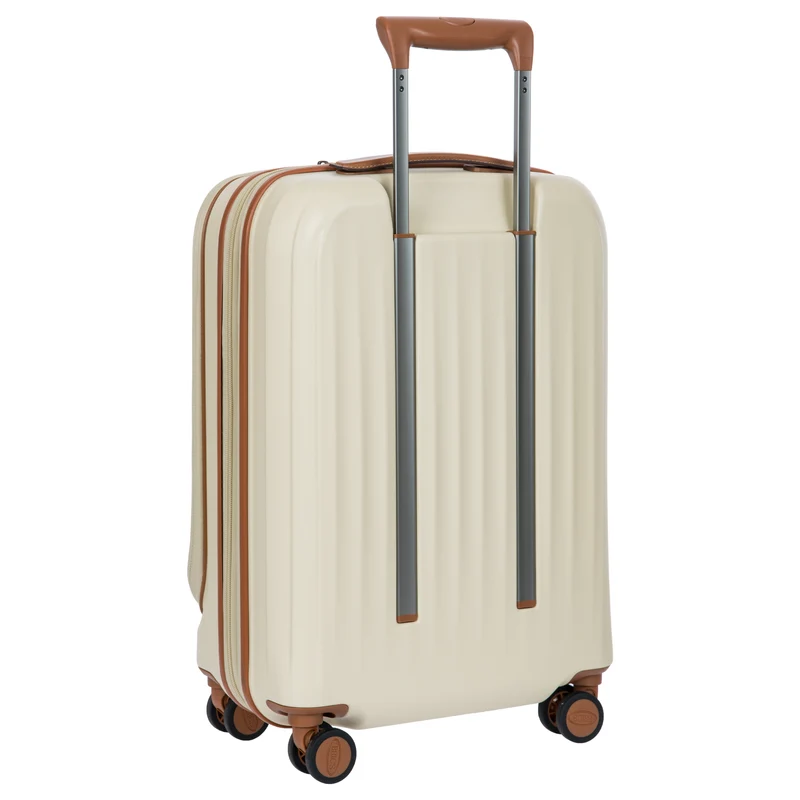 Brics Taormina - 4-Rollen-Kabinentrolley mit Vortasche 55 cm erw. USB (cream)