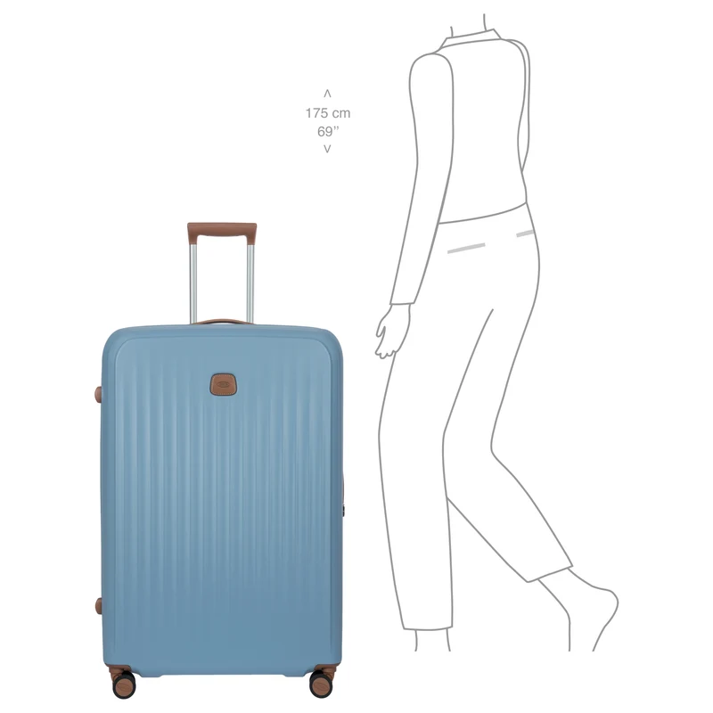 Brics Taormina - 4-Rollen-Trolley XL 82 cm erw. (hellblau)