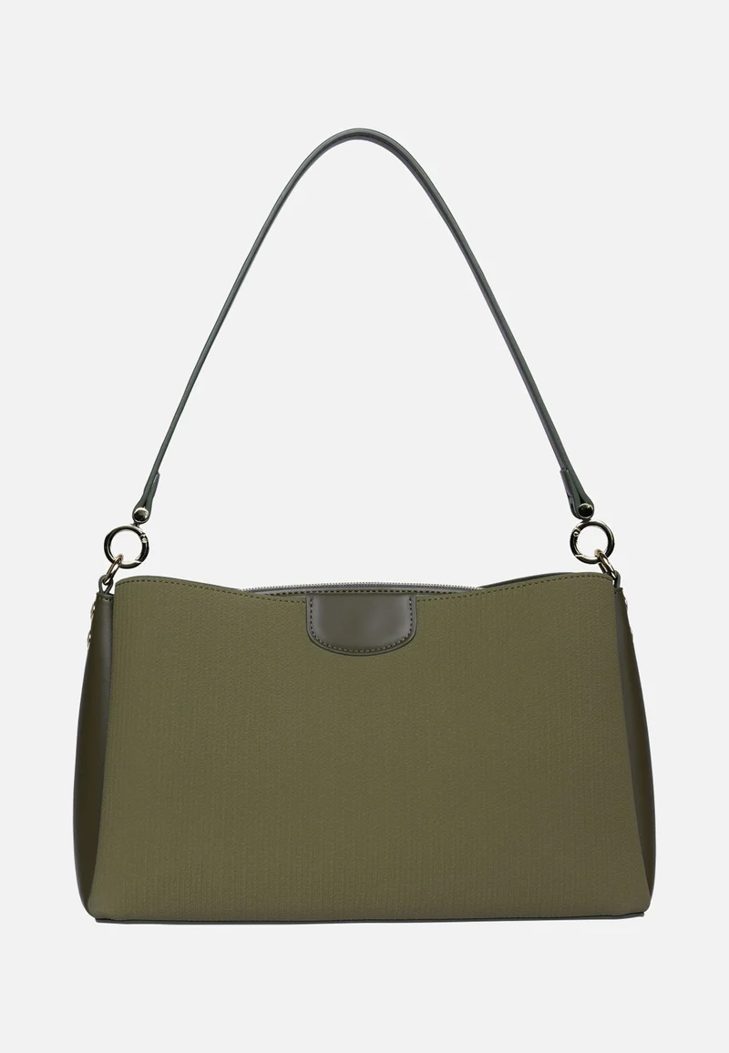 Leah Shoulder Bag M Olive - Schultertasche