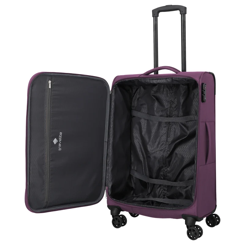 Travelite Priego - 4-Rollen-Trolley 66 cm (berry)