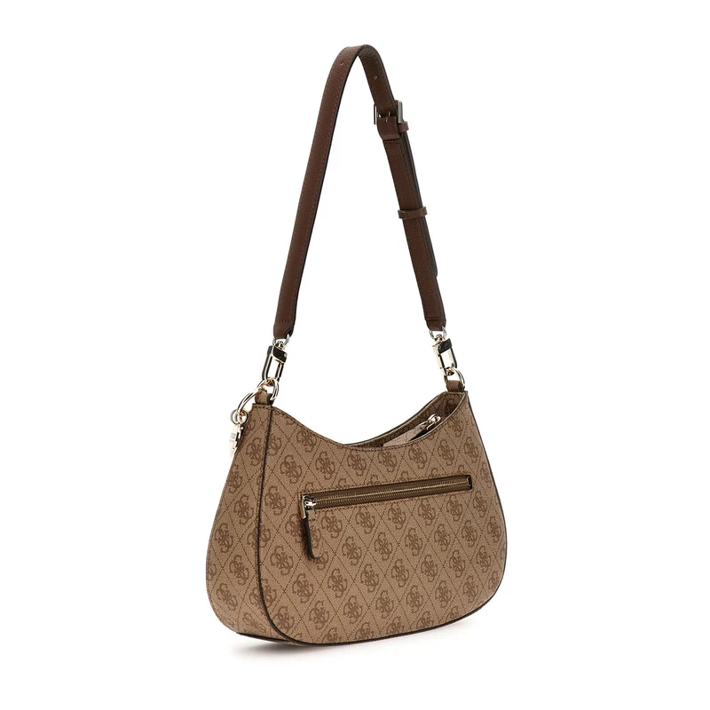 Guess Noelle Brown Top Zip Shoulder Bag HWBG96-72180-LGW
