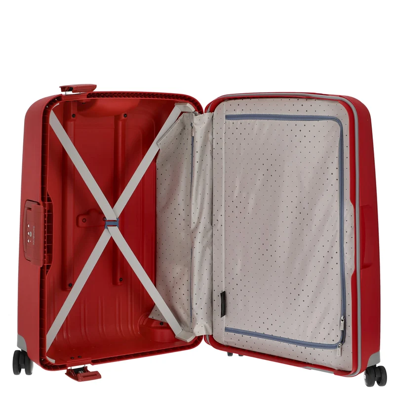 Samsonite S Cure Spinner - 4-Rollen-Trolley M 69 cm (crimson red)
