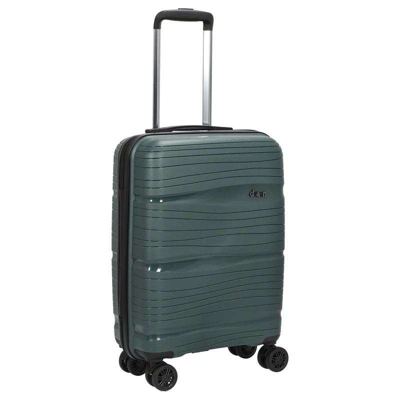 D&N Travel Line 4300 - 4-Rollen-Kabinentrolley S 55 cm (dunkelgrün)