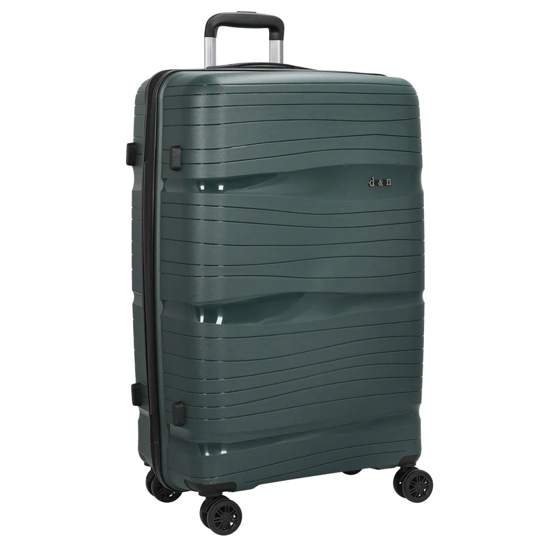 D&N Travel Line 4300 - 4-Rollen-Trolley L 76 cm (dunkelgrün)