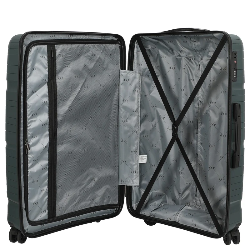 D&N Travel Line 4300 - 4-Rollen-Trolley L 76 cm (dunkelgrün)