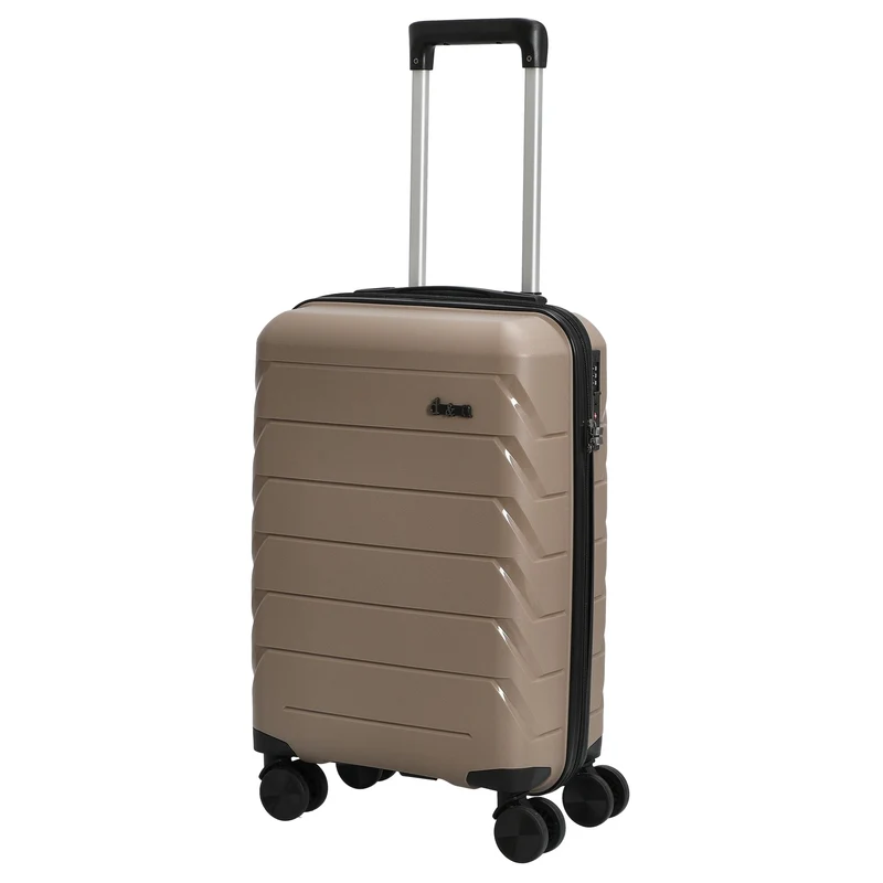 D&N Travel Line 4100 - 4-Rollen-Kabinentrolley S 54 cm (taupe)