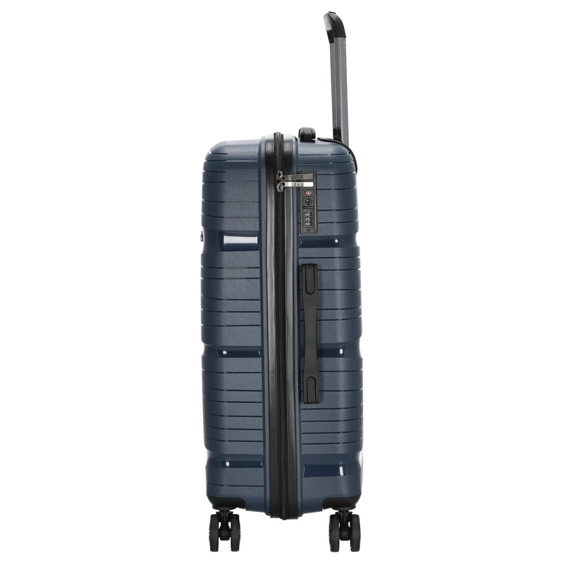 D&N Travel Line 4300 - 4-Rollen-Trolley M 66 cm (dunkelblau)