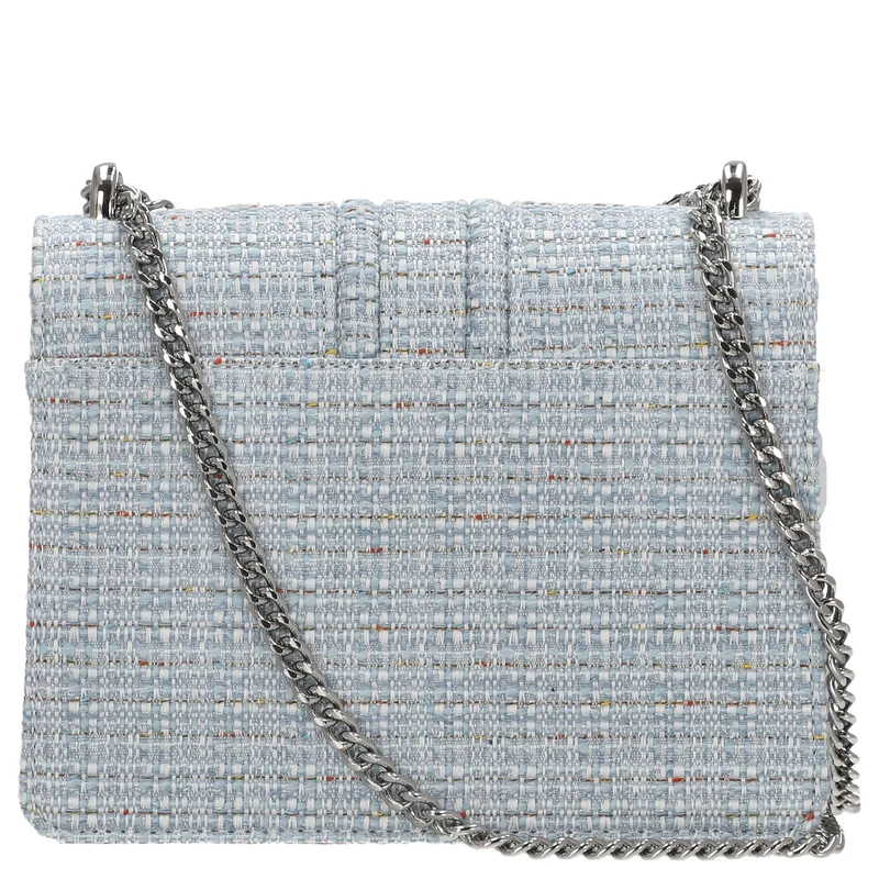 Seidenfelt Roros Tweed - Schultertasche 21 cm (sea blue tweed)