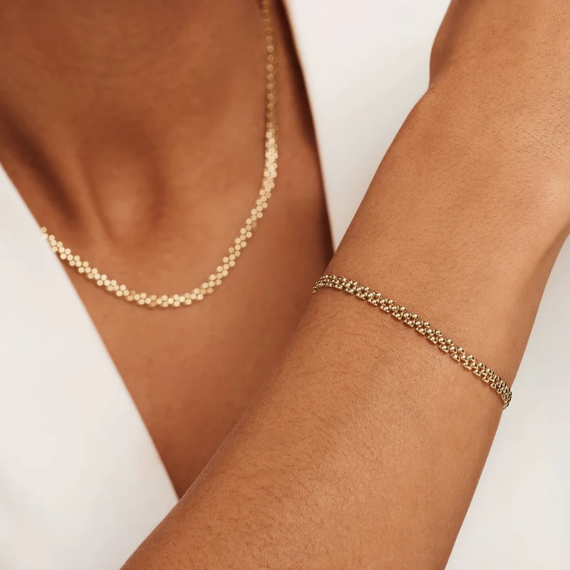 Isabel Bernard Aidee Rosine 14 Karat | Gold Kette Armband IB320137