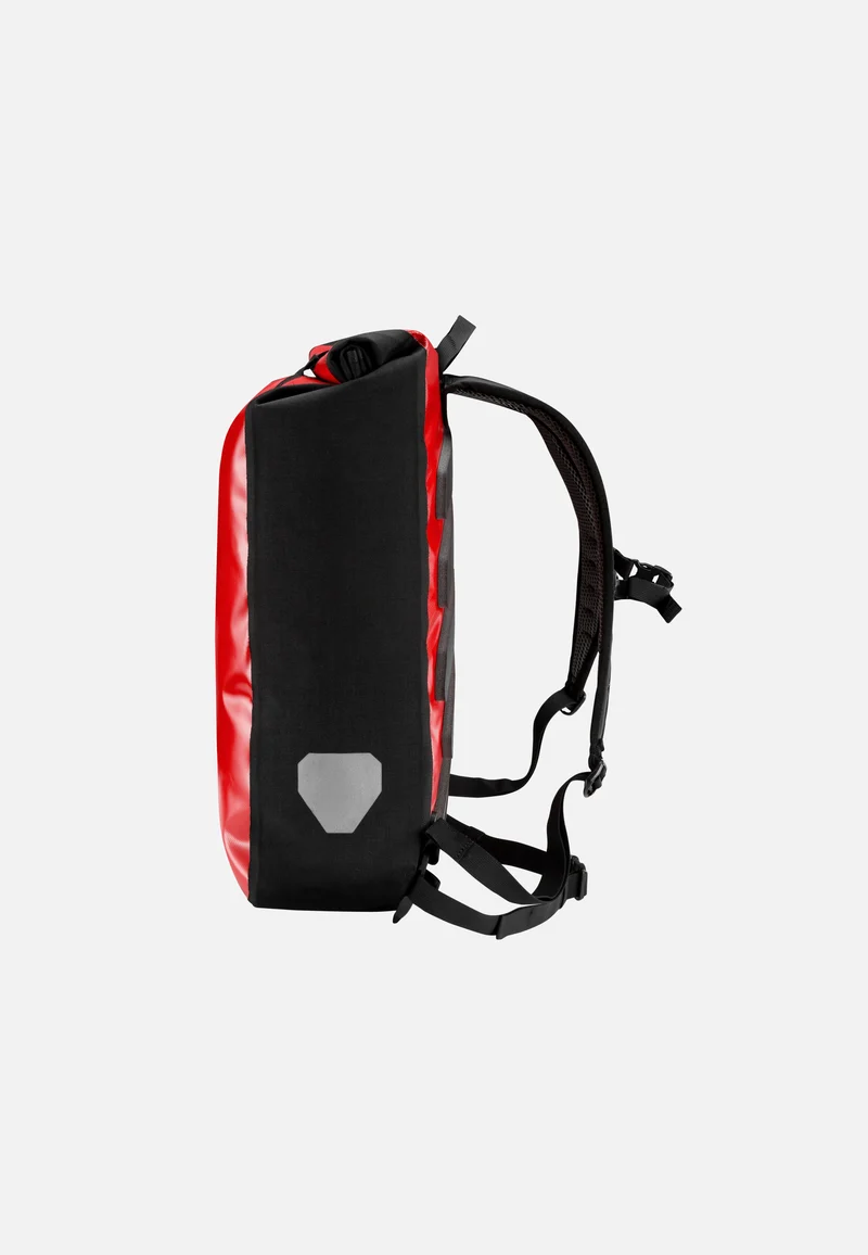 Messenger-Bag Rot Schwarz - Rolltop Rucksack