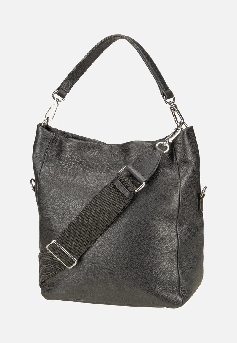 Raquel Small Black/Nickel - Hobo Bag