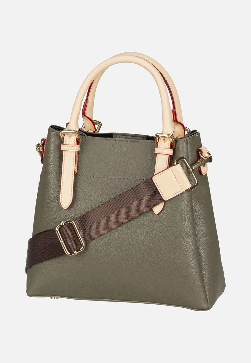 Ella Top Handle M Olive - Henkeltasche
