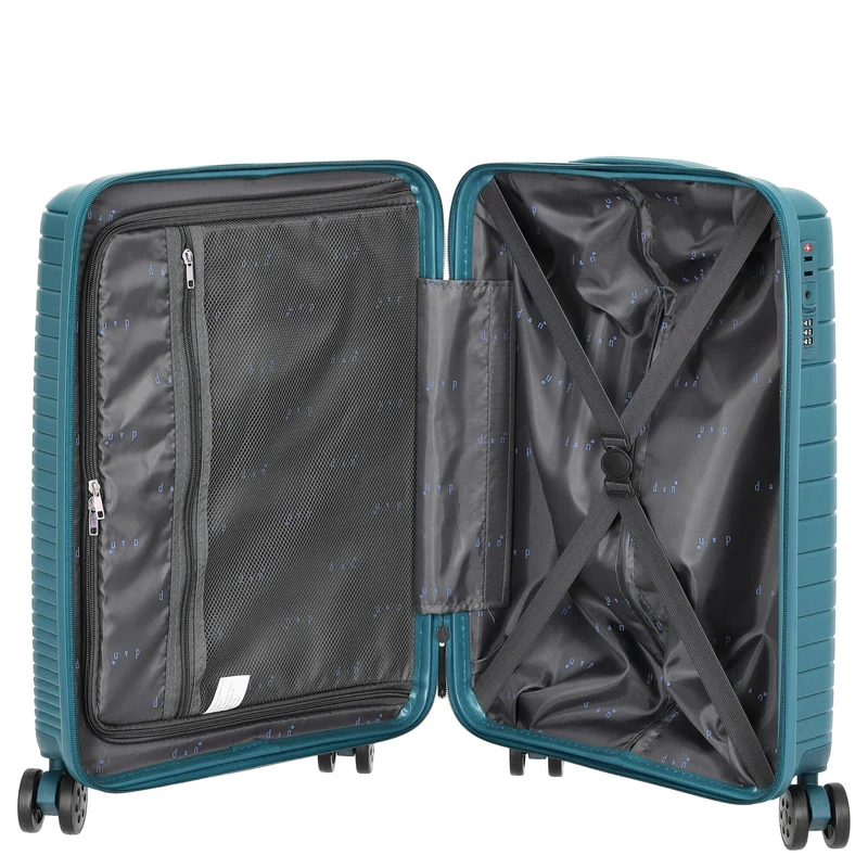 D&N Travel Line 4600 - 4-Rollen-Kabinentrolley S 55 cm (petrol)