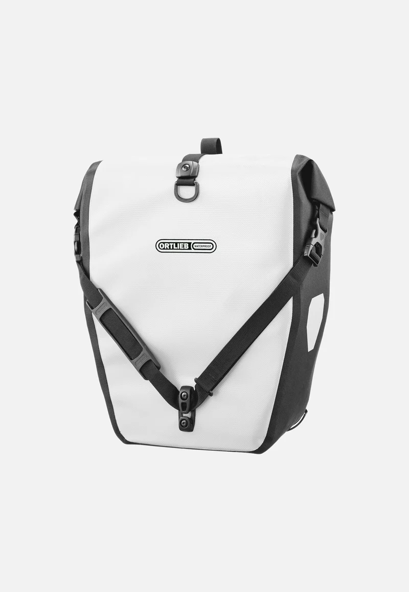 Back-Roller Weiß Schwarz - Fahrradtasche