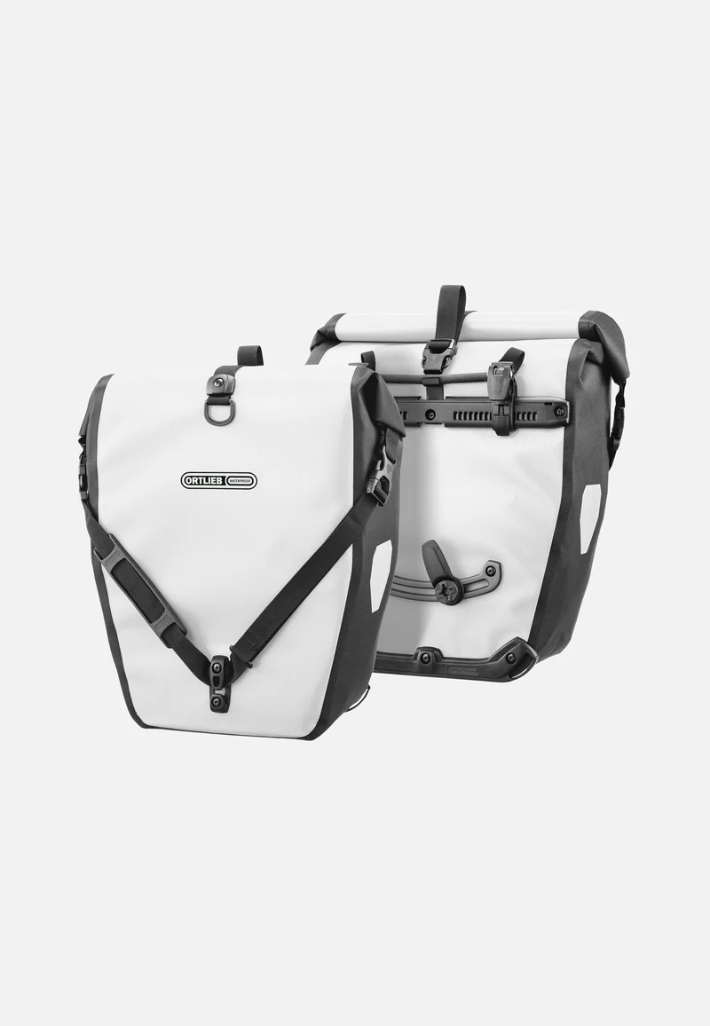 Back-Roller Weiß Schwarz - Fahrradtasche