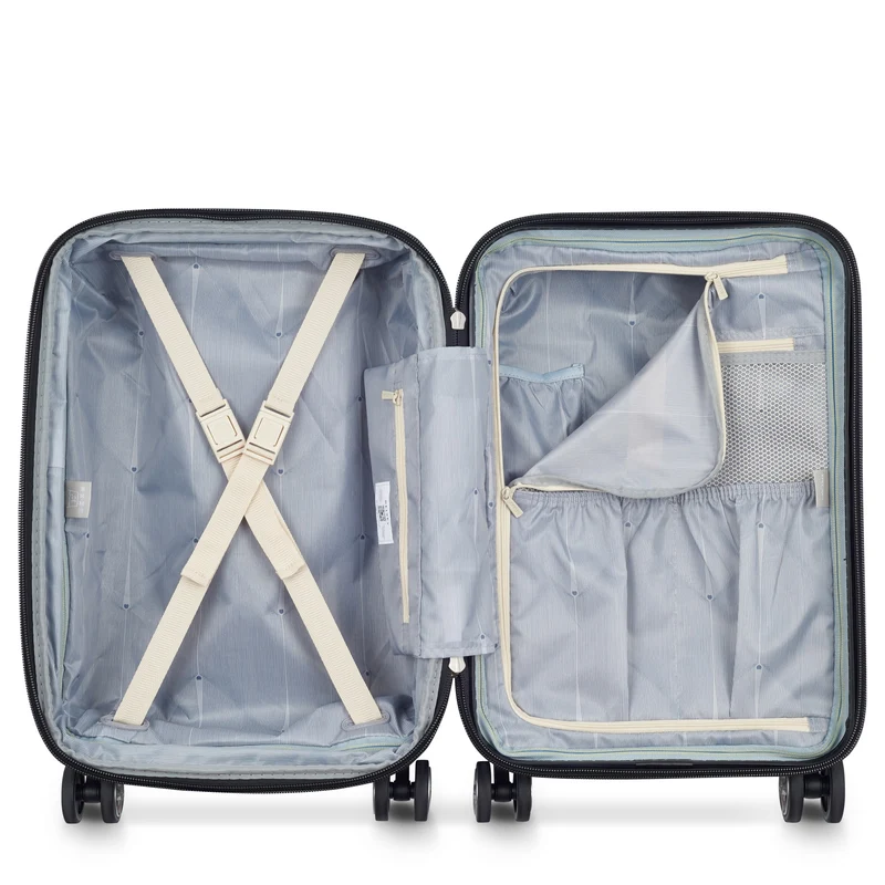 Delsey Paris Shadow 5.0 - 4-Rollen-Kabinentrolley USB 55 cm (elfenbein)