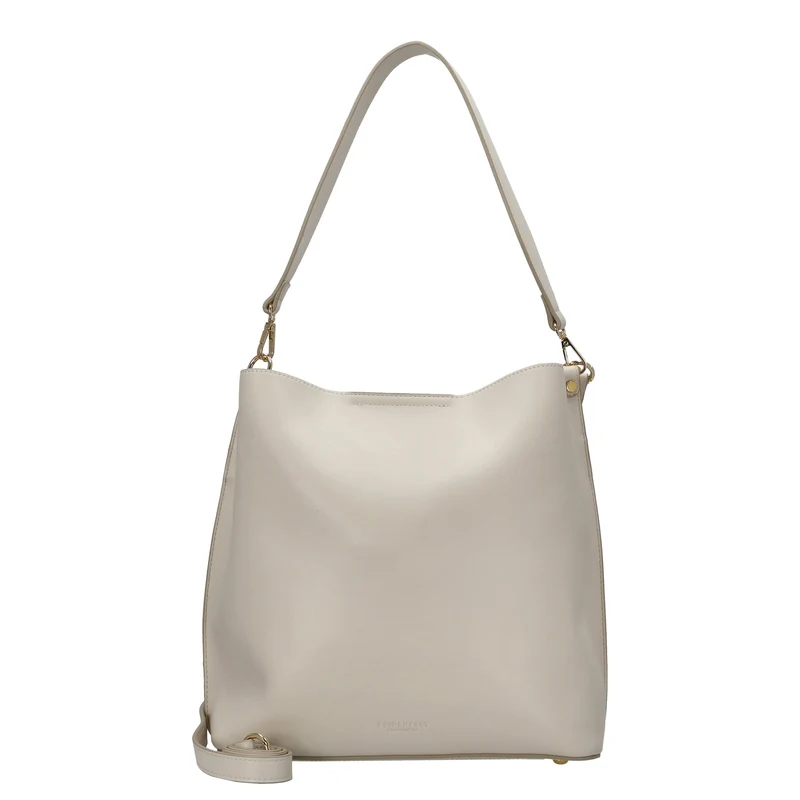 Seidenfelt Lilla Ro Midi Hobo - Schultertasche 30 cm (cream)