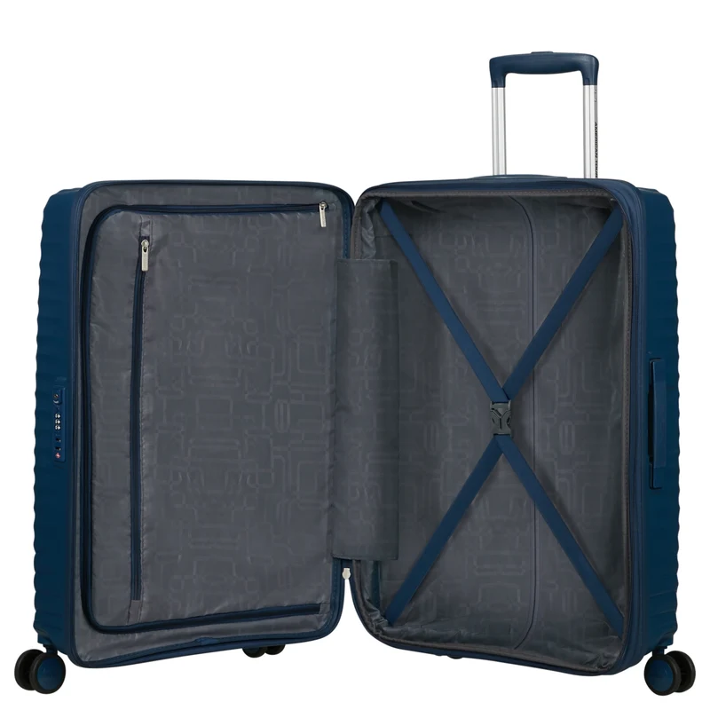 American Tourister Diablast - 4-Rollen-Trolley 68 cm erw. (darkwave blue)