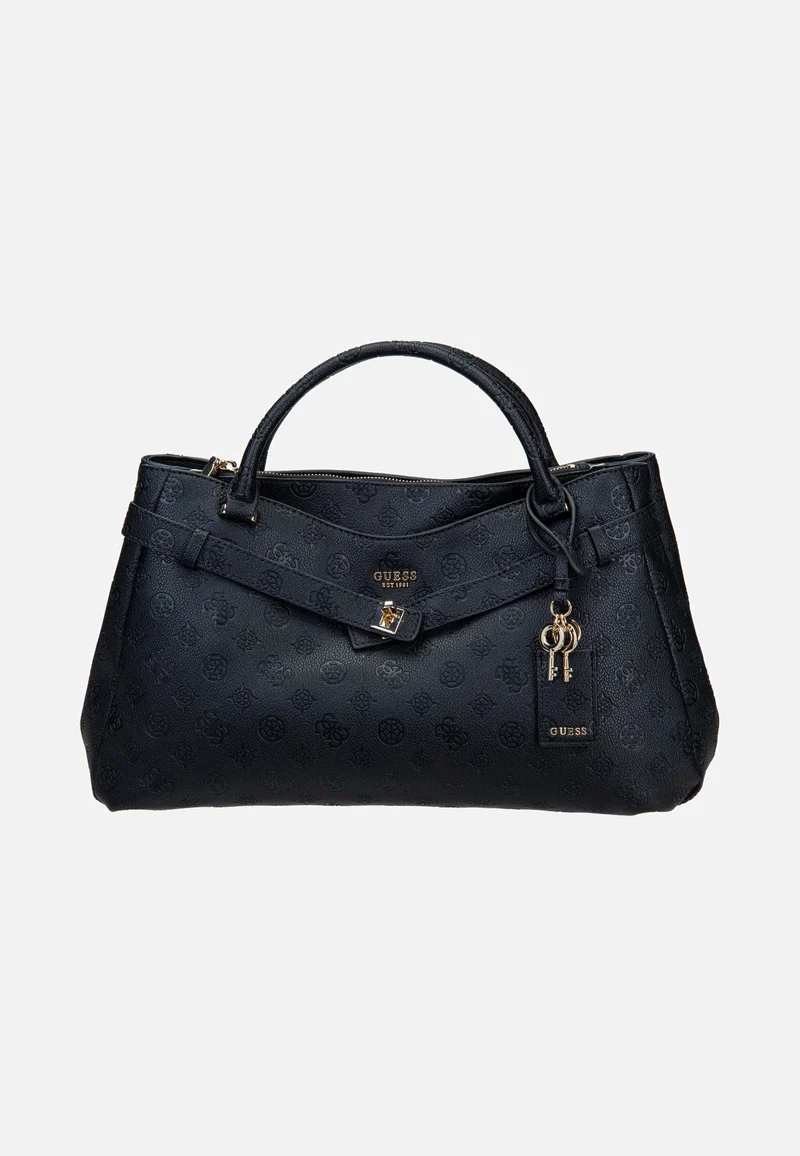 Ella Logo Large Girlfriend 46060 Black Logo - Satchel