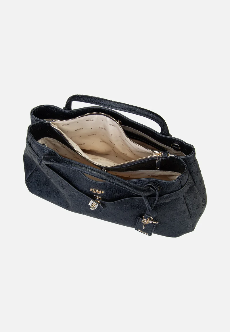 Ella Logo Large Girlfriend 46060 Black Logo - Satchel