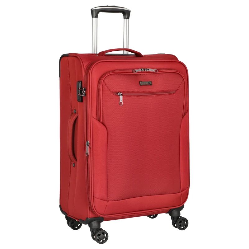 D&N Travel Line 6804 - 4-Rollen-Trolley M 66 cm (dunkelrot)