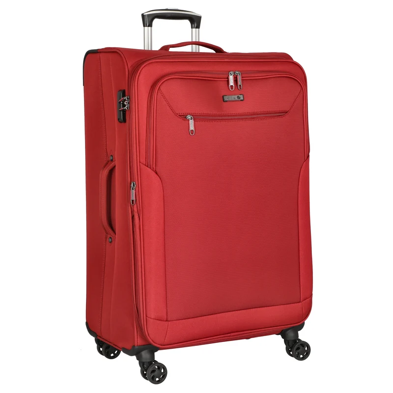 D&N Travel Line 6804 - 4-Rollen-Trolley L 76 cm (dunkelrot)