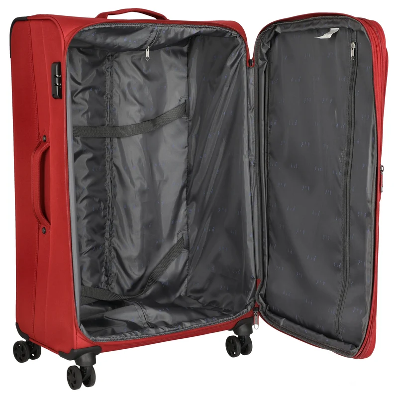 D&N Travel Line 6804 - 4-Rollen-Trolley L 76 cm (dunkelrot)