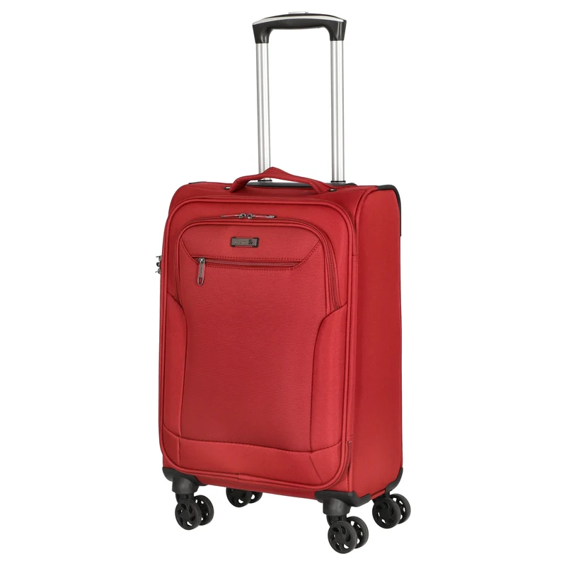 D&N Travel Line 6804 - 4-Rollen-Kabinentrolley S 55 cm (dunkelrot)