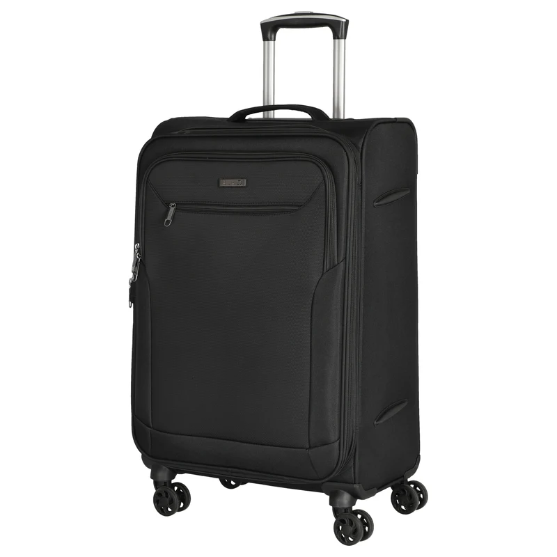 D&N Travel Line 6804 - 4-Rollen-Trolley M 66 cm (schwarz)
