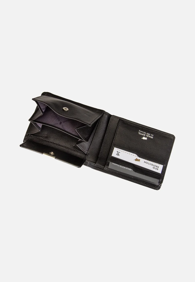 Golf RFID Coin Wallet 8Cs Black - Portemonnaie