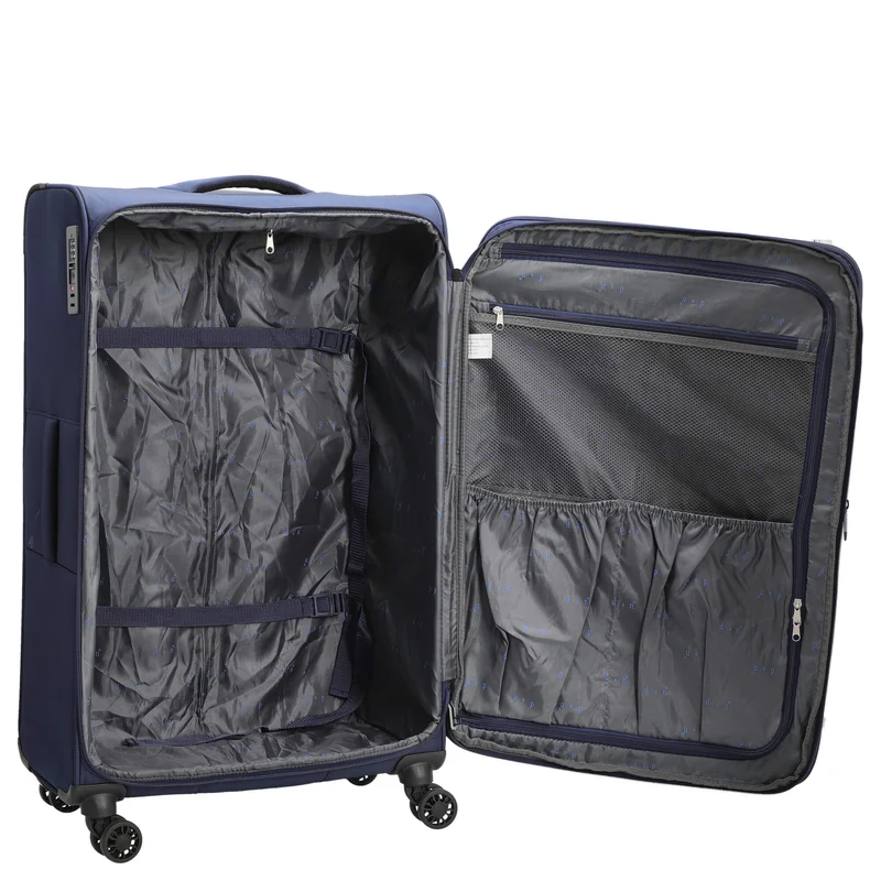 D&N Travel Line 9504 - 4-Rollen-Trolley L 76 cm erw. (navy)