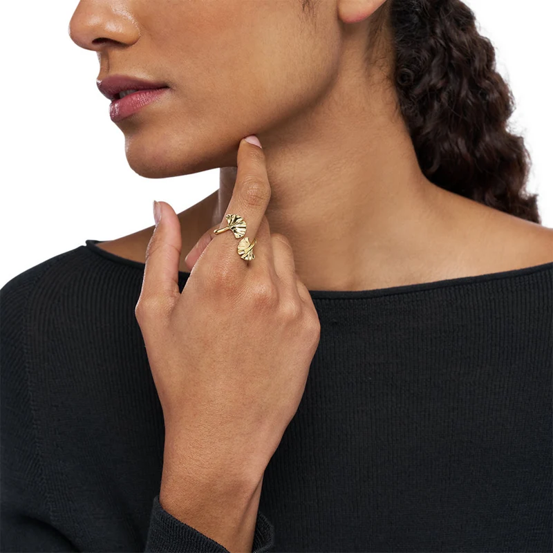 Emporio Armani Gold Coloured Copper Ring EGS32607108