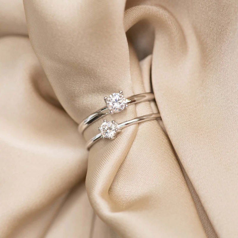 Isabel Bernard Saint Germain Soleil 14 Karat | Weißgold Ring IB330072-50