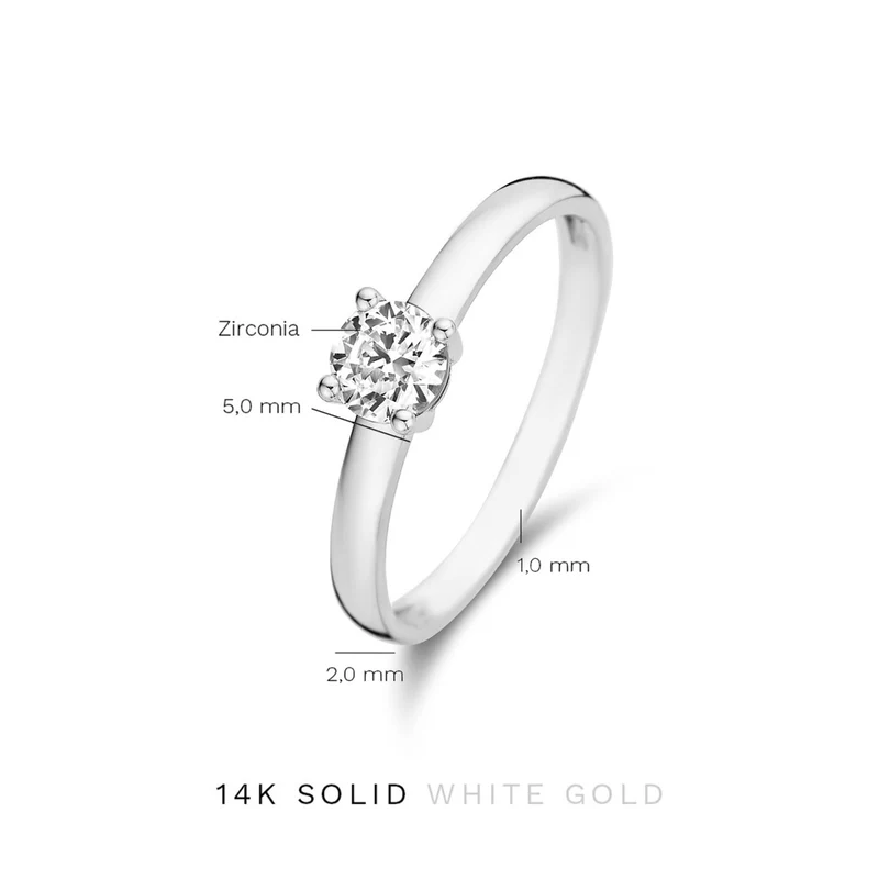 Isabel Bernard Saint Germain Soleil 14 Karat | Weißgold Ring IB330072-50