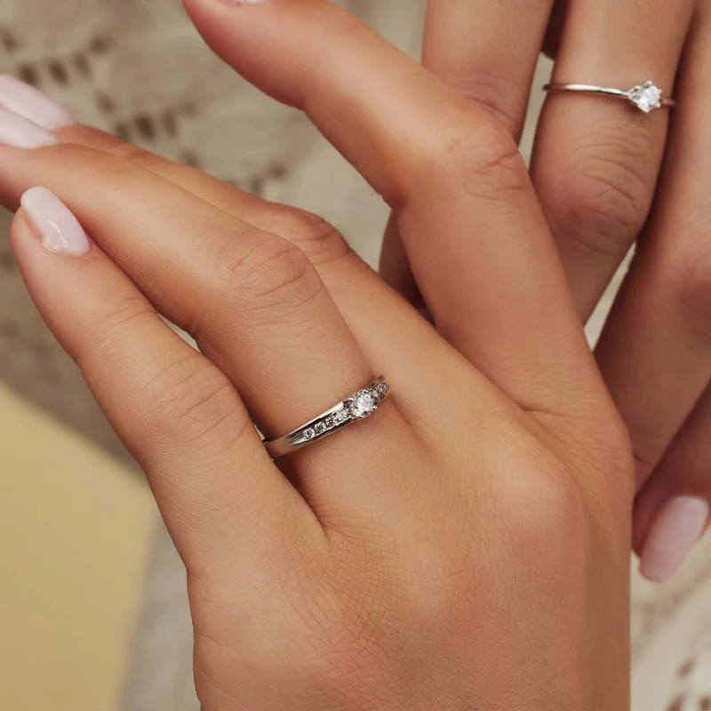 Isabel Bernard Saint Germain Estee 14 Karat | Weißgold Ring IB330073-50