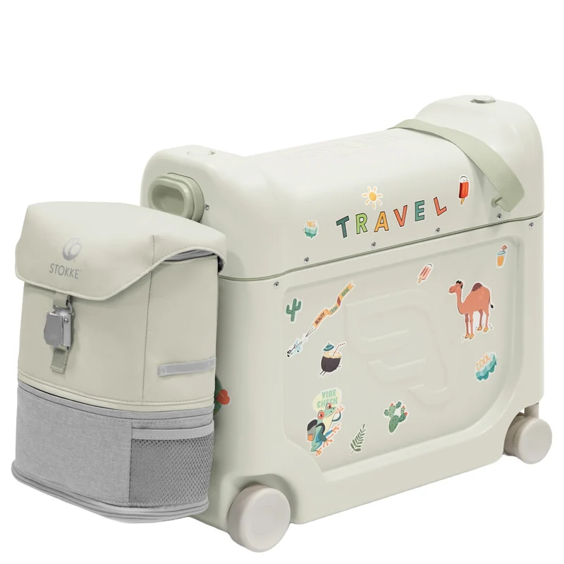 Stokke® JetKids™ Reiseset BedBox 46 cm Set 2 tlg. - 4-Rollen-Kabinentrolley (sea green)