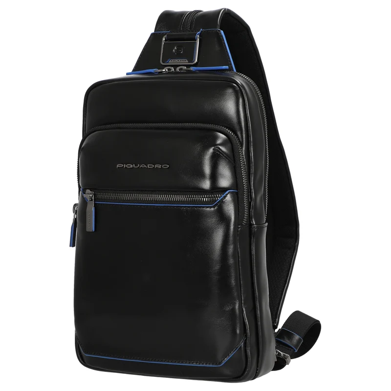 Piquadro Blue Square - Umhängetasche 30.5 cm (black)