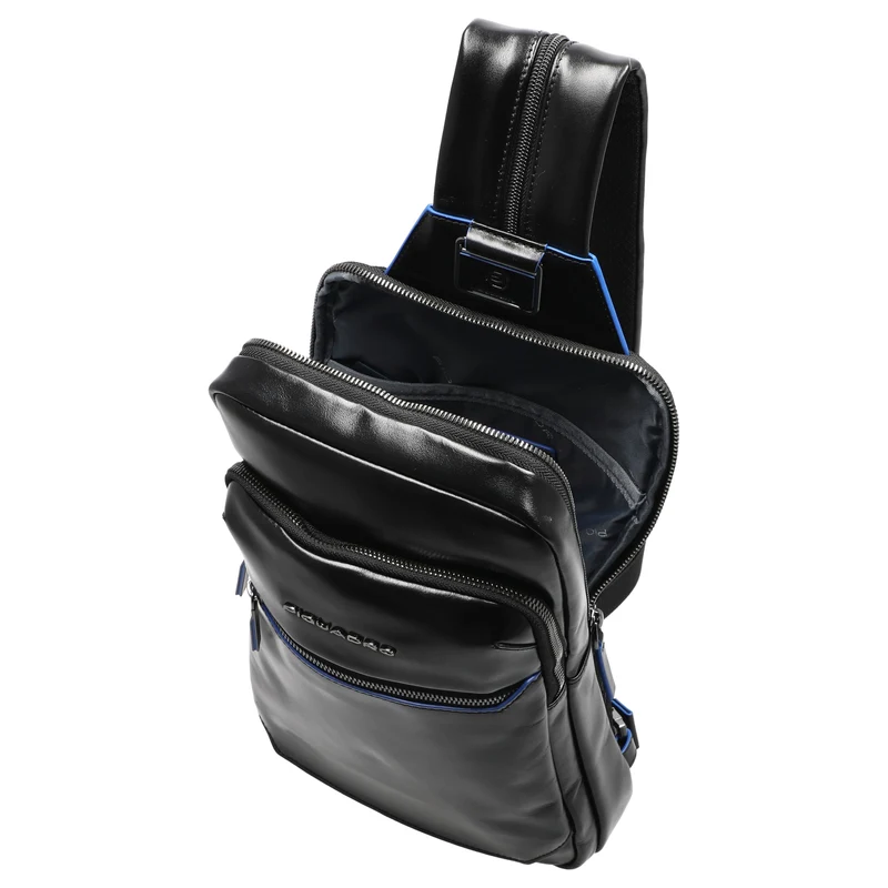 Piquadro Blue Square - Umhängetasche 30.5 cm (black)