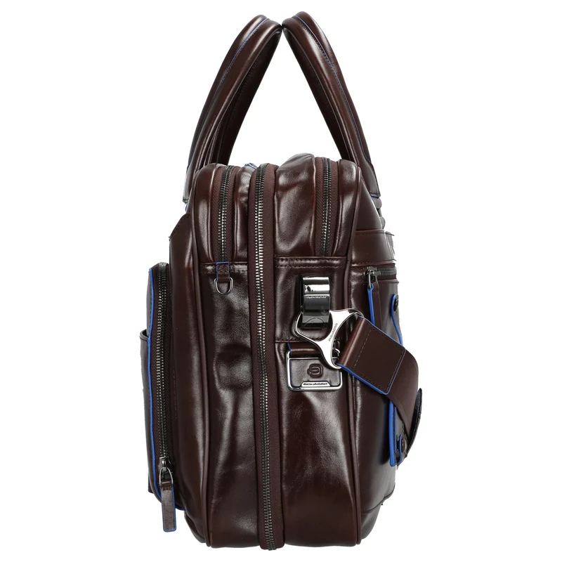 Piquadro Blue Square - Aktentasche 15" 41 cm erw. (mahogany)