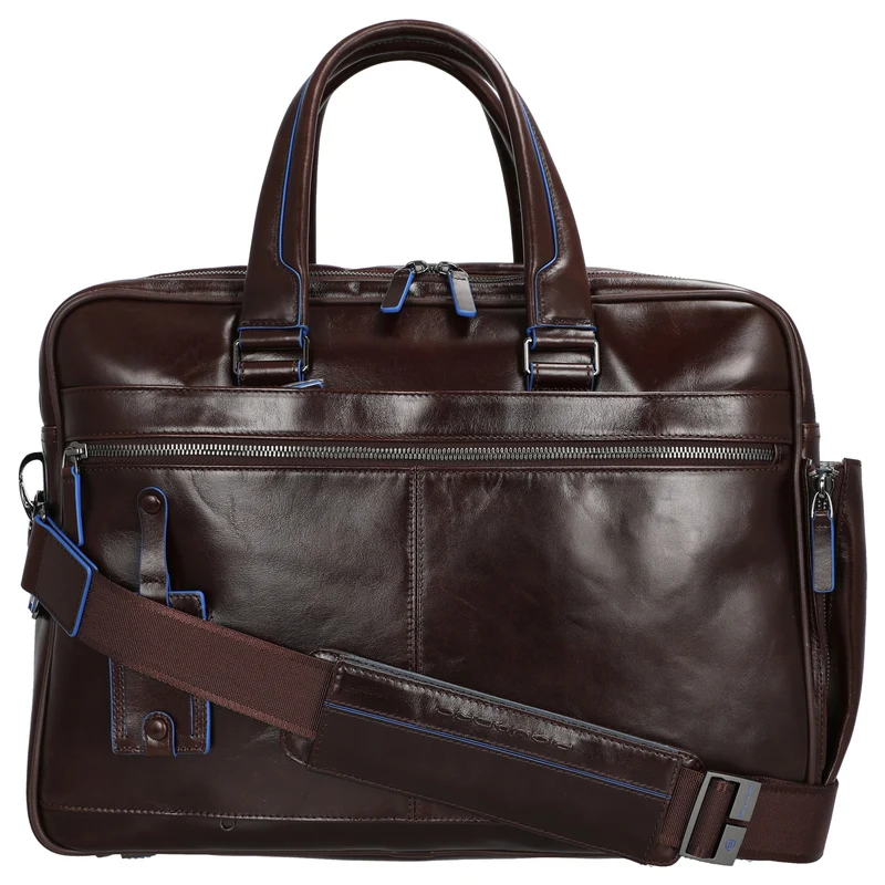 Piquadro Blue Square - Aktentasche 15" 41 cm erw. (mahogany)
