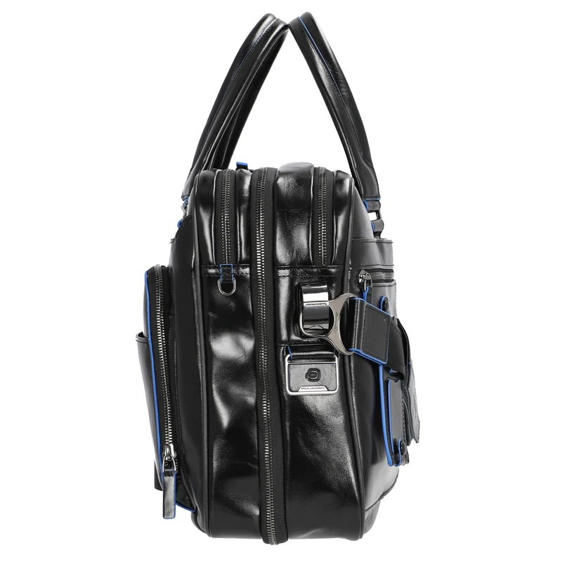 Piquadro Blue Square - Aktentasche 15" 41 cm erw. (black)