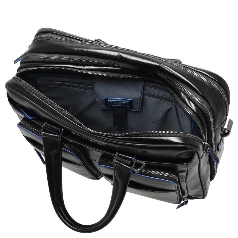 Piquadro Blue Square - Aktentasche 15" 41 cm erw. (black)