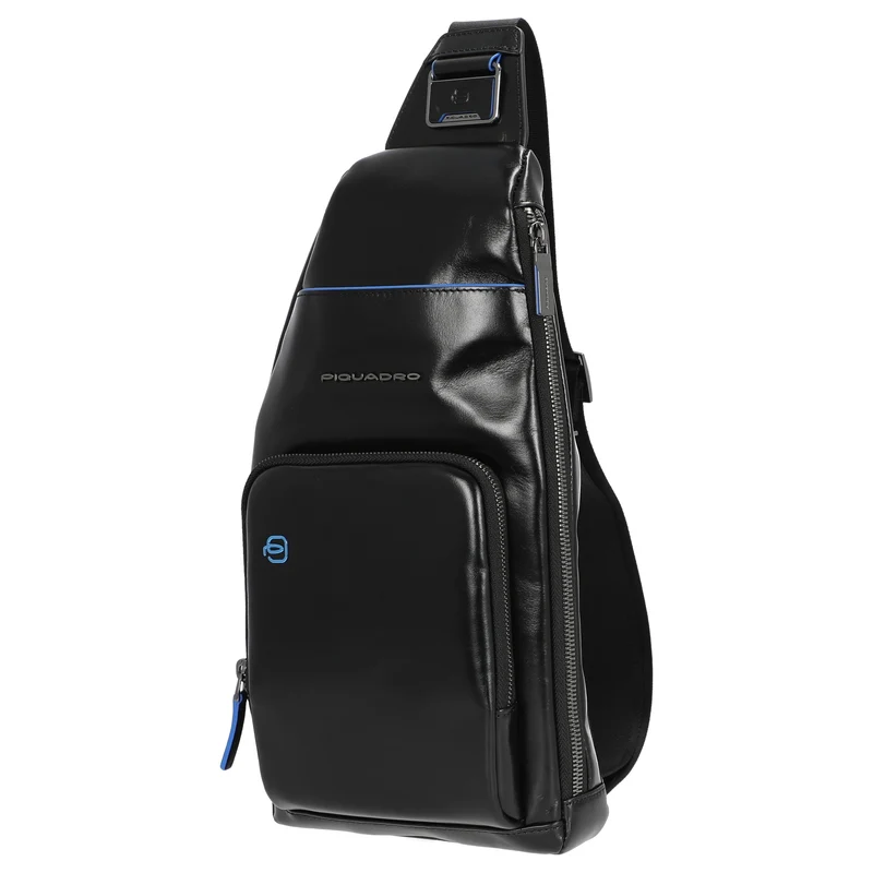 Piquadro Blue Square - Umhängetasche 36 cm (black)