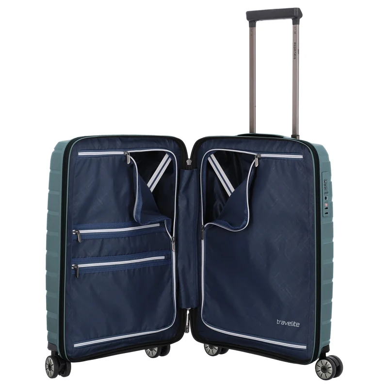 Travelite Air Base - 4-Rollen-Kabinentrolley S 55 cm (iceblue)
